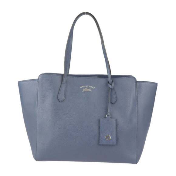 GUCCI Blue Leather Shoulder Bag